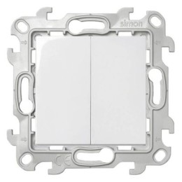 2450398-030 Двухклавишный выключатель, бел Simon 24