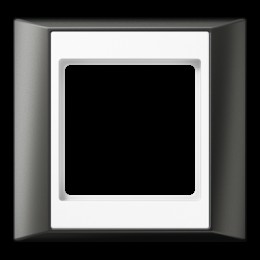 AP581ANTWW Рамка A Plus Антрацит / Белый 1-постовая Jung