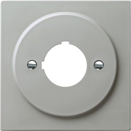 027242 Накладка с опорной пластиной для крепления командный и сообщающих устройств 22,5 мм Серый Gira S-color