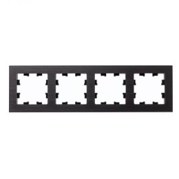 ATN312304 Рамка четверная Schneider Electric Atlasdesign Nature, оникс металл