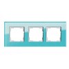 0213395 Рамка Event Салатовый / Белый 3-постовая Gira
