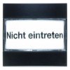13451606 Накладка информационного светового сигнала с 5 надписями цвет: антрацит, матовый B.1/B.3/B.7 Glas Berker
