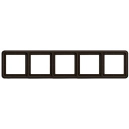 CD585BR Рамка CD 500 Коричневый 5-постовая Jung