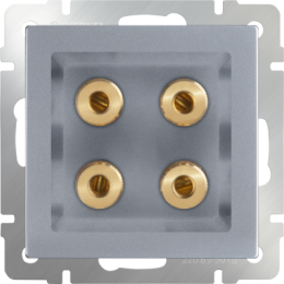 WL06-AUDIOx4 Акустическая розетка (серебряный) Antik Werkel a030816
