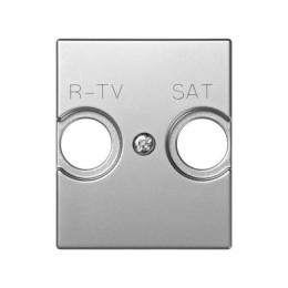 82097-53 Накладка на телевизионную розетку R-TV+SAT, широкий модуль, S82C, алюминий Simon