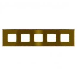 FD01435OBOB Рамка Belle Epoque Metal Bright gold / Bright gold 5-постовая гор/верт. Fede