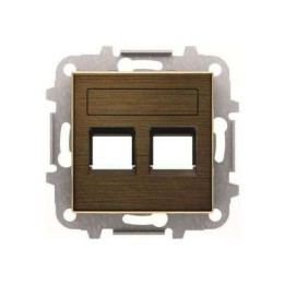 8518.2 OE Накладка на розетку информационную ABB SKY, античная латунь 2CLA851820A1201