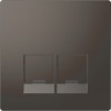 MTN4572-6034 D-life центр. накладка для 2-х мод. разъемов, пол. для надписи se, антрацит Merten