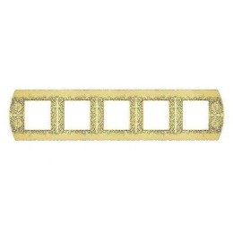 FD01425OB Рамка Sanremo bright gold 5-постовая гор/верт. Fede