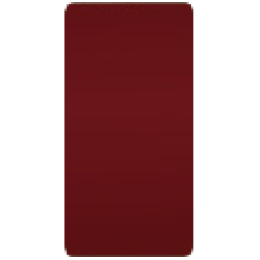 FD04311RW Клавиша узкая без подсветки, цвет red wine FEDE
