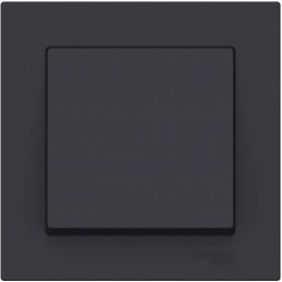 ATN001012 Atlasdesign 1-клавишный Выключатель, сх.1, 10АХ, в сборе, Карбон Schneider Electric