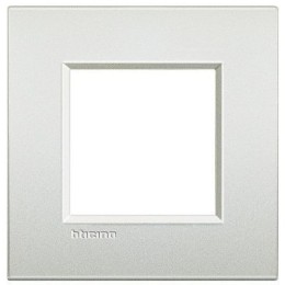 LNE4802PR Рамка LivingLight Air Белый жемчуг 2-модульная Bticino