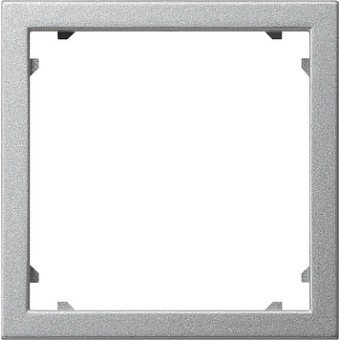 028326 Промежуточная рамка для приборов с накладкой 45*45 мм (Alcatel) Алюминий Gira