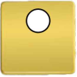 FD04315OR-M TV/SAT Монтажная плата для механизмов с одним коннектором черный, цвет Real Gold FEDE