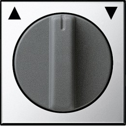 0666605 Накладка с ручкой для жалюзи Хром Хром Gira