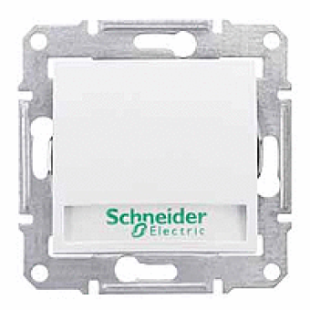 SDN1700421 Кн.выкл. с надп. подсв., белый Schneider Electric