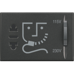 HS4177 Axolute Розетка для бритв с изолированным трансформатором Bticino