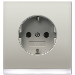 ES2520-OLEDW SCHUKO-розетка с подсветкой LED Jung LS серия