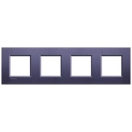 LNA4802M4CB Рамка LivingLight Квадрат Синий шелк 2+2+2+2 модуля Bticino