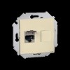 1591563-031 Розетка компьютерная RJ45 кат.6а (АМР, FTP), слоновая кость Simon 15