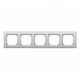 MTN486560 Рамка M-Plan Алюминий 5-постовая Merten