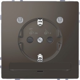 MTN2304-6034 D-life розетка 16а с з/к и led модулем, антрацит Merten