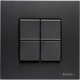 N2271 AN Рамка Zenit Антрацит 1-постовая ABB