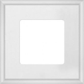 FD01601WH Рамка квадратная New Marco Белый 1-постовая Fede