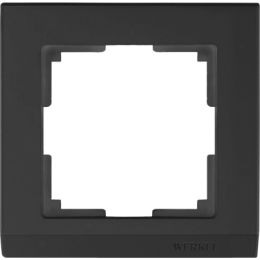 WL04-Frame-01-black Рамка на 1 пост (черный) Stark Werkel a029214