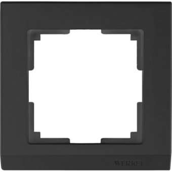 WL04-Frame-01-black Рамка на 1 пост (черный) Stark Werkel a029214