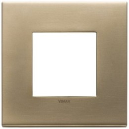 22642.85 Рамка Eikon EXE Античное золото 2-модульная Vimar