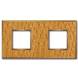 FD01322GOB Рамка Vintage Tapestry Alienagold / bright gold 2-постовая Fede