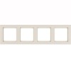 10146092 Рамка Q.3 Белый с эффектом бархата 4-постовая Berker