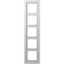 LSD985LG Рамка LS Design Светло-серый 5-постовая Jung