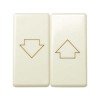 27028-32 Клавиша (2 шт) навыключатель двухклавишного кнопочный для управления жалюзи, с пиктограммой "стрелка