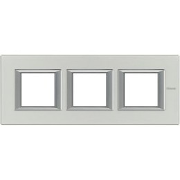 HA4802M3HXC Рамка Axolute Квадрат Алюминий 2+2+2 модуля Bticino