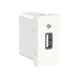 NU342818 Розетка USB, 5 В / 1000 мА, 1 Модуль Белый Schneider Electric