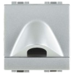 NT4954 Заглушка с отверстием 9 мм, размер 1 модуль Bticino