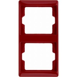 13230062 Рамка Arsys Красный с блеском 2-постовая вертикальная Berker