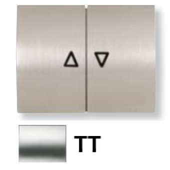 8444 TT Клавиша для механизма выключателя жалюзи 8144 и 8144.1, серия OLAS, цвет титан, ABB