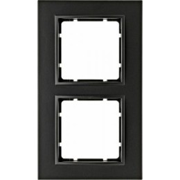 10126626 Рамка B.7 Антрацит 2-постовая вертикальная Berker