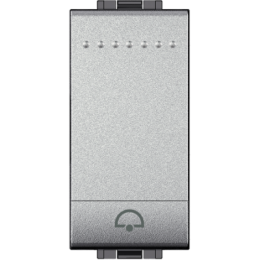 NT4042N LivingLight Кнопка (NO) с символом "Звонок", 1 модуль Bticino