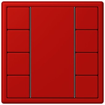 LC504TSA32090 Les Couleurs® Le Corbusier KNX кнопочный модуль F 50 с четырьмя парами кнопок rouge vermillon 31 Jung
