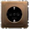 MTN2401-4143 Механизм розетки без шторок заземл.контактом Merten