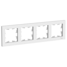 ATN000104 Рамка AtlasDesign Белый 4-постовая Schneider Electric ATN000104 Рамка AtlasDesign Белый 4-постовая Schneider Electric
