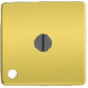 FD03111-OB Стандартный поворотный выключатель с лампой подсветки, цвет Bright Gold FEDE