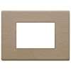 22653.21 Рамка Eikon EXE Саванна бежевый 3-модульная Vimar