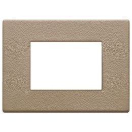 22653.21 Рамка Eikon EXE Саванна бежевый 3-модульная Vimar