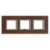 HA4802M3HLTK Рамка Axolute Квадрат Тиковое дерево 2+2+2 модуля Bticino