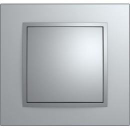 10116424 Рамка B.7 Алюминий 1-постовая Berker